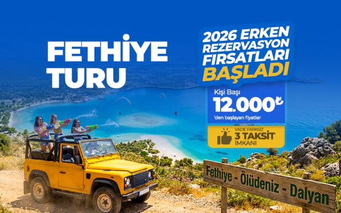 Fethiye Ölüdeniz Gökova Dalyan Turu 3 Gece 4 Gün